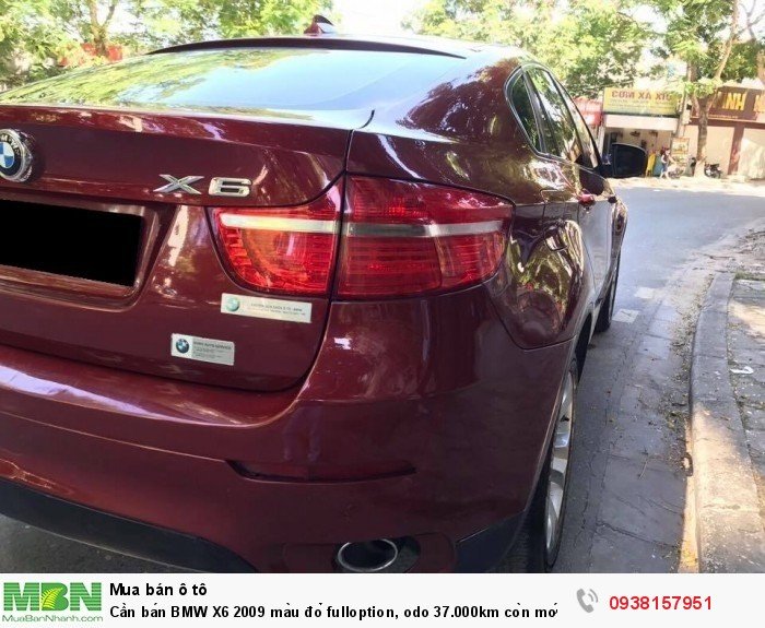 Cần bán BMW X6 2009 màu đỏ fulloption, odo 37.000km còn mới toanh