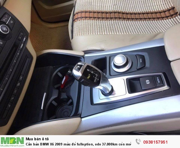 Cần bán BMW X6 2009 màu đỏ fulloption, odo 37.000km còn mới toanh