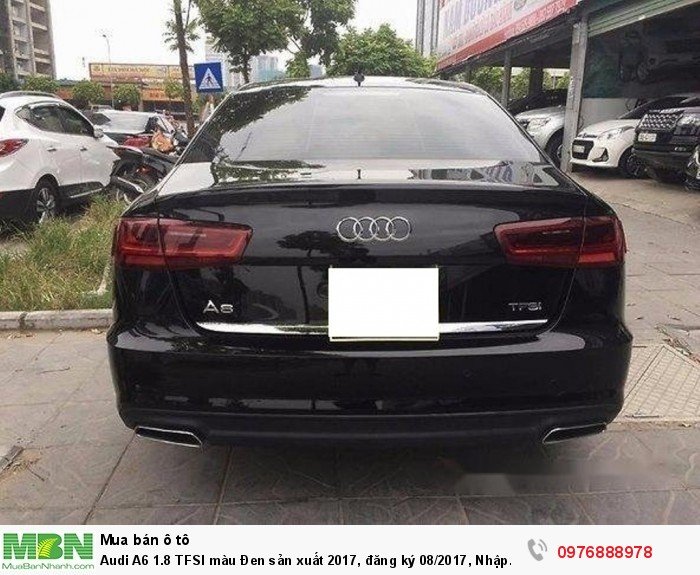 Audi A6 1.8 TFSI màu Đen sản xuất 2017, đăng ký 08/2017, Nhập Khẩu