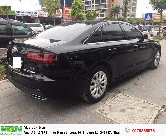 Audi A6 1.8 TFSI màu Đen sản xuất 2017, đăng ký 08/2017, Nhập Khẩu