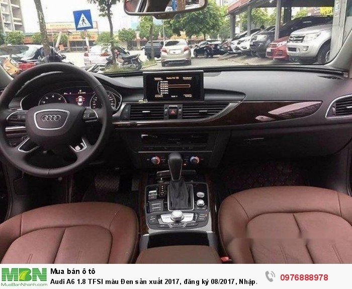 Audi A6 1.8 TFSI màu Đen sản xuất 2017, đăng ký 08/2017, Nhập Khẩu