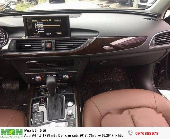 Audi A6 1.8 TFSI màu Đen sản xuất 2017, đăng ký 08/2017, Nhập Khẩu