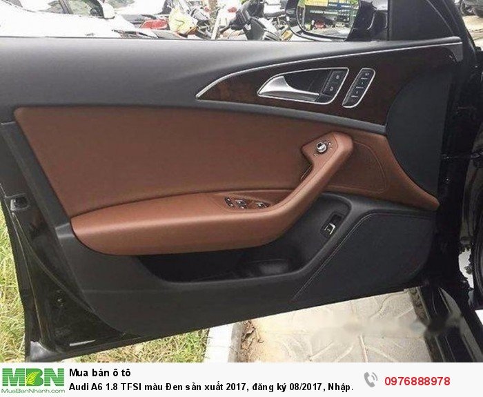 Audi A6 1.8 TFSI màu Đen sản xuất 2017, đăng ký 08/2017, Nhập Khẩu