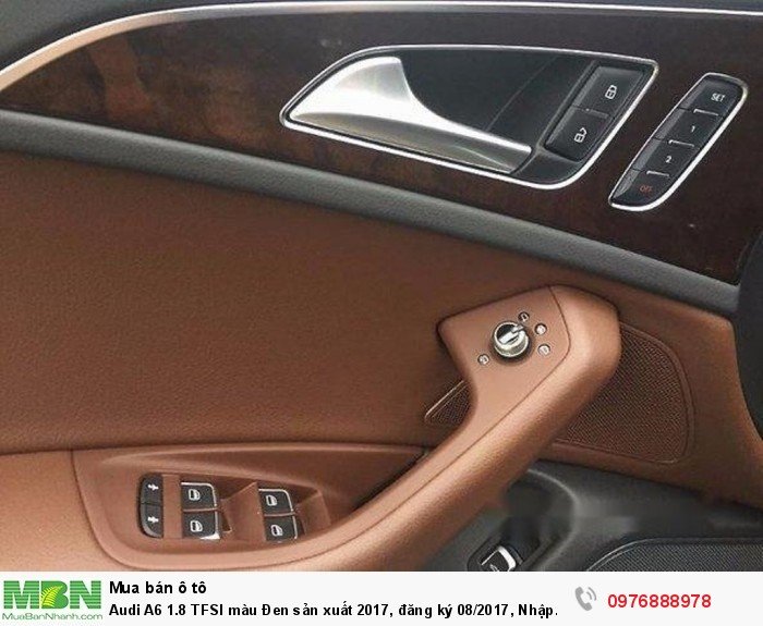 Audi A6 1.8 TFSI màu Đen sản xuất 2017, đăng ký 08/2017, Nhập Khẩu