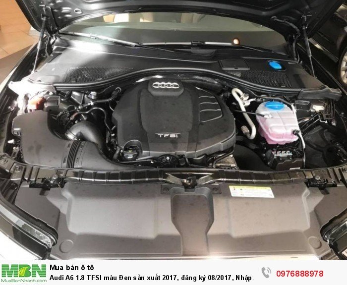 Audi A6 1.8 TFSI màu Đen sản xuất 2017, đăng ký 08/2017, Nhập Khẩu