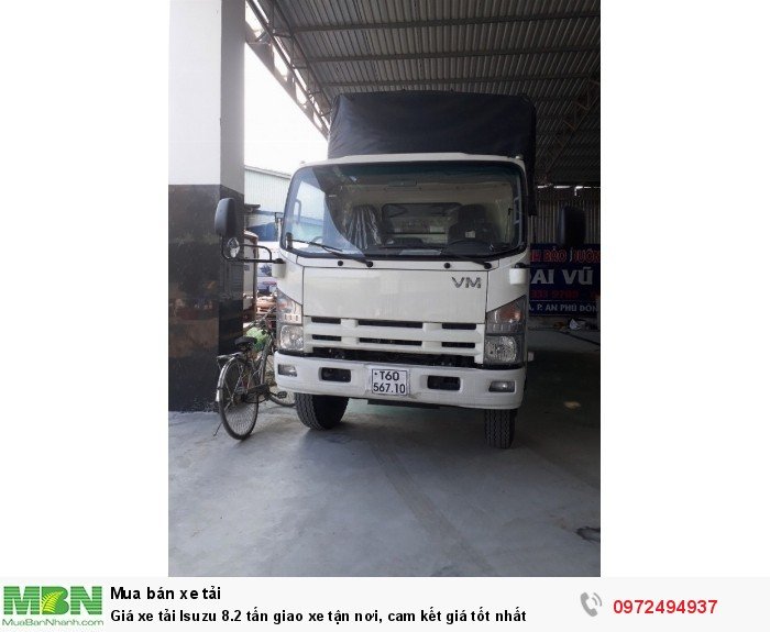 Giá xe tải Isuzu 8.2 tấn giao xe tận nơi, cam kết giá tốt nhất