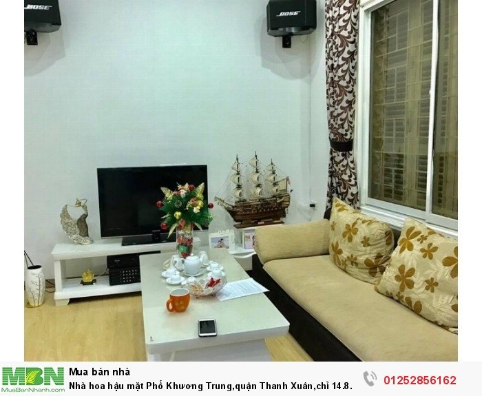 Nhà hoa hậu mặt Phố Khương Trung,quận Thanh Xuân,chỉ 14.8 tỷ,101m2,kinh doanh,không quy hoạch