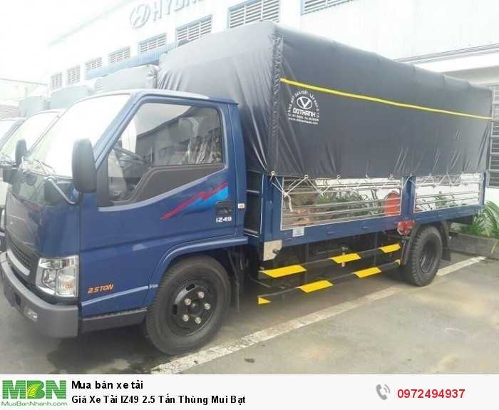 Giá Xe Tải IZ49 2.5 Tấn Thùng Mui Bạt