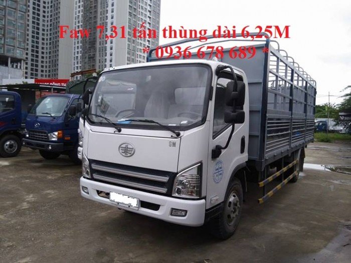 Xe tải faw 7.31 tấn / faw 7,31 tấn thùng dài 6,25m / faw 7t31 (faw 7 tấn 31) / giá cực rẻ