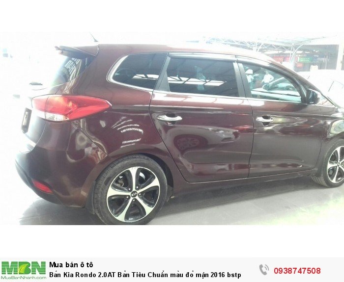 Bán Kia Rondo 2.0AT Bản Tiêu Chuẩn màu đỏ mận 2016 bstp
