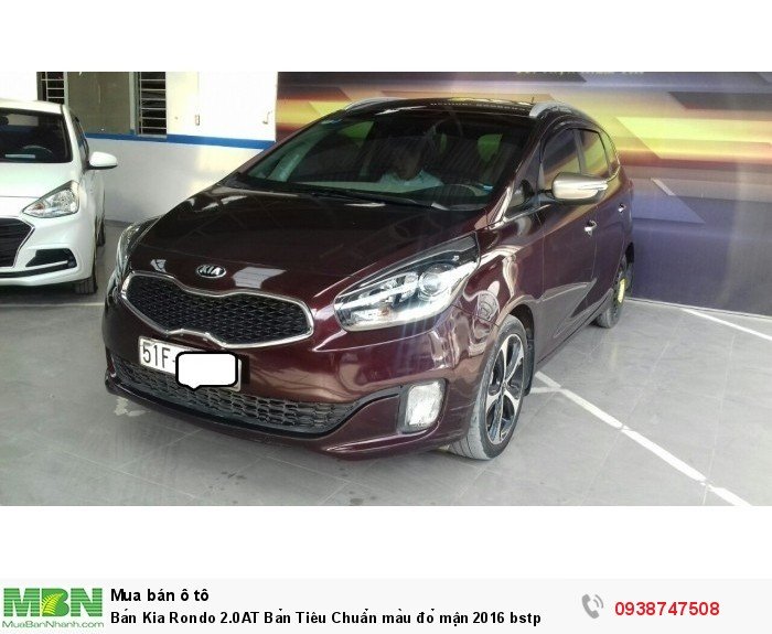 Bán Kia Rondo 2.0AT Bản Tiêu Chuẩn màu đỏ mận 2016 bstp