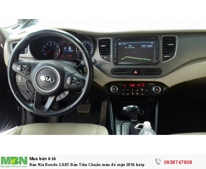 Bán Kia Rondo 2.0AT Bản Tiêu Chuẩn màu đỏ mận 2016 bstp