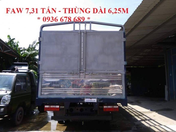 Xe tải faw 7,31 tấn thùng dài 6m25 | faw 7.31 tấn | faw 7t31 (faw 7 tấn 31)