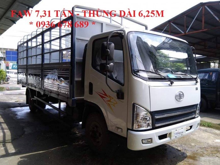 Xe tải faw 7,31 tấn thùng dài 6m25 | faw 7.31 tấn | faw 7t31 (faw 7 tấn 31)