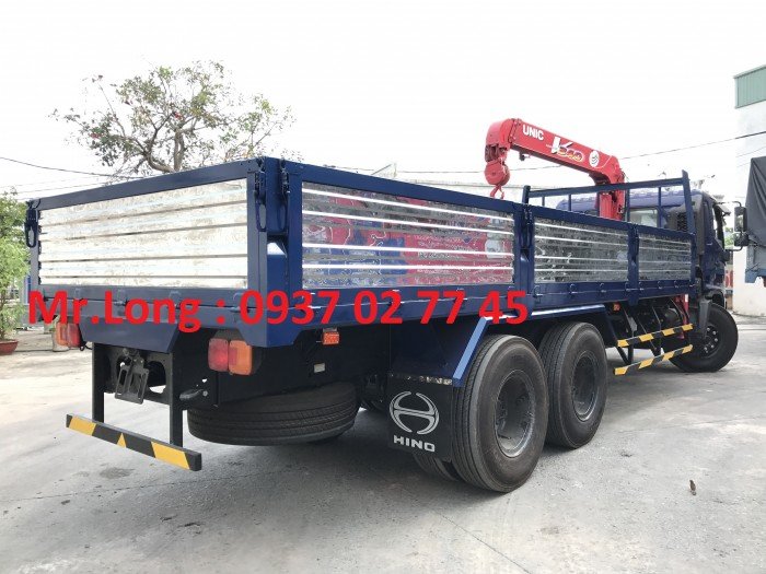 Hino 3 chân gắn cẩu, xe cẩu Hino 15 tấn , Hino 3 chân ngắn gắn cẩu , Hino FL8JTSA gắn cẩu , xe tải cẩu 15 tấn Hino , Xe tải Hino FL8JT7A, Xe cẩu Hino FL8JT7A