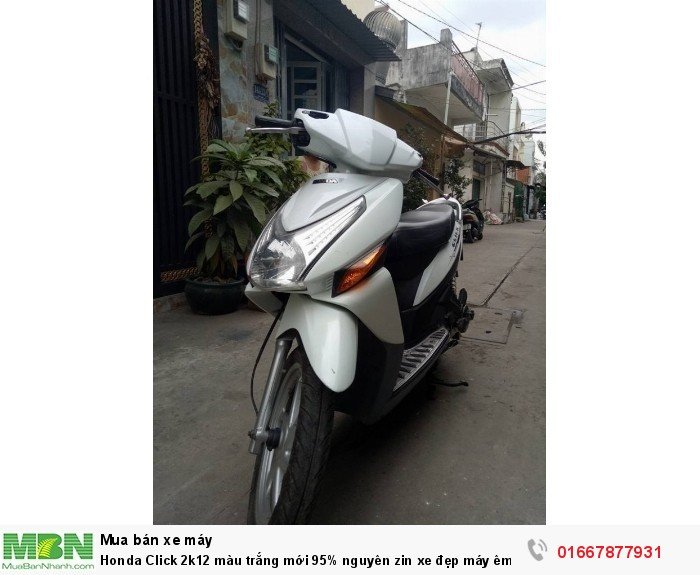 Honda Click 2k12 màu trắng mới 95%