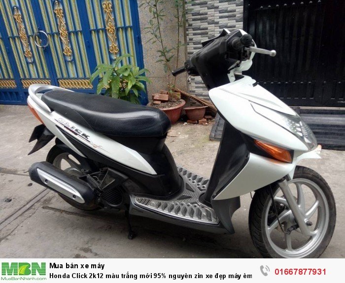 Honda Click 2k12 màu trắng mới 95%