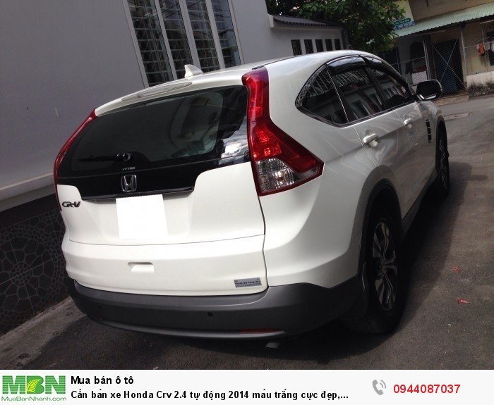 Cần bán xe Honda Crv 2.4 tự động 2014 màu trắng cực đẹp, xe nhà xài