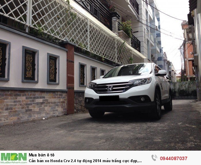 Cần bán xe Honda Crv 2.4 tự động 2014 màu trắng cực đẹp, xe nhà xài