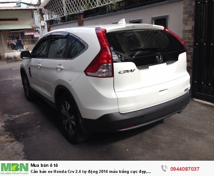 Cần bán xe Honda Crv 2.4 tự động 2014 màu trắng cực đẹp, xe nhà xài
