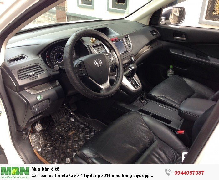Cần bán xe Honda Crv 2.4 tự động 2014 màu trắng cực đẹp, xe nhà xài