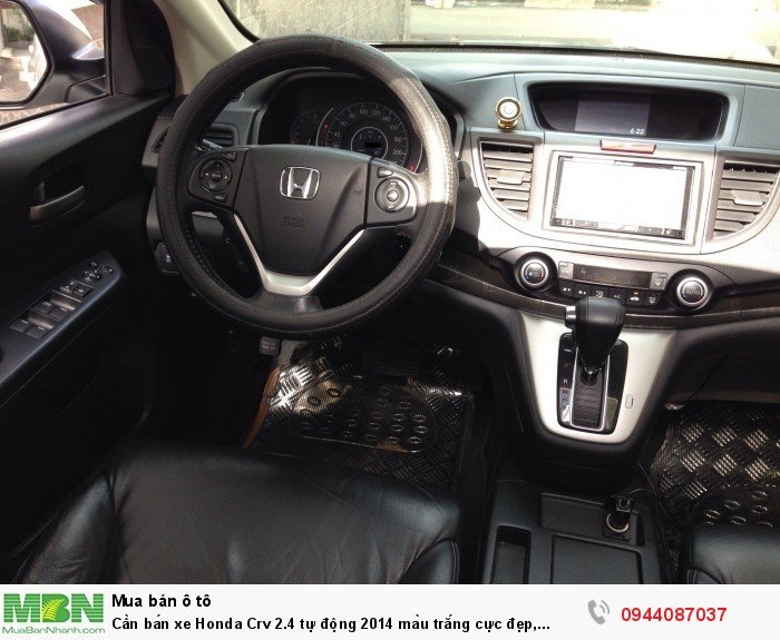 Cần bán xe Honda Crv 2.4 tự động 2014 màu trắng cực đẹp, xe nhà xài