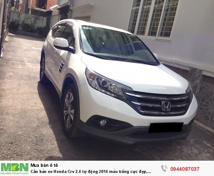 Cần bán xe Honda Crv 2.4 tự động 2014 màu trắng cực đẹp, xe nhà xài