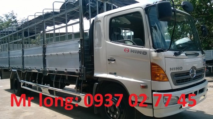 HINO FG8JPSL mui phủ , xe tải mui bạt 8 tấn hino FG , xe tải 8 tấn HINO thùng dài , HINO 8 tấn thùng dài.