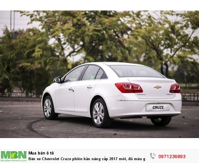 Bán xe Chevrolet Cruze phiên bản nâng cấp 2017 mới, đủ màu giao xe ngay, hỗ trợ trả góp 85% toàn quốc