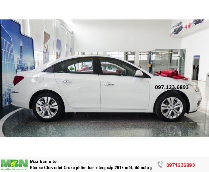 Bán xe Chevrolet Cruze phiên bản nâng cấp 2017 mới, đủ màu giao xe ngay, hỗ trợ trả góp 85% toàn quốc