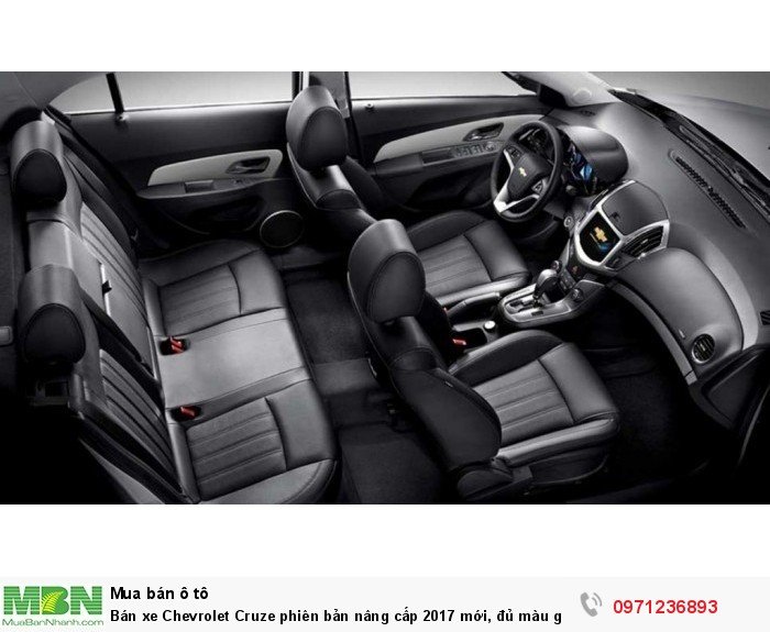 Bán xe Chevrolet Cruze phiên bản nâng cấp 2017 mới, đủ màu giao xe ngay, hỗ trợ trả góp 85% toàn quốc