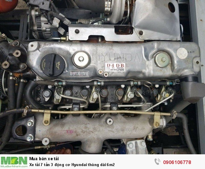 Xe tải 7 tấn 3 động cơ Hyundai thùng dài 6m2
