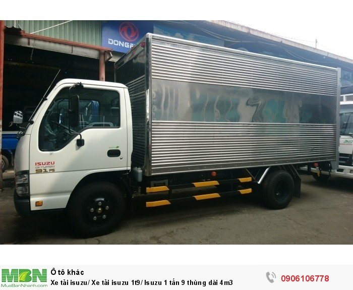 Xe tải isuzu/ Xe tải isuzu 1t9/ Isuzu 1 tấn 9 thùng dài 4m3