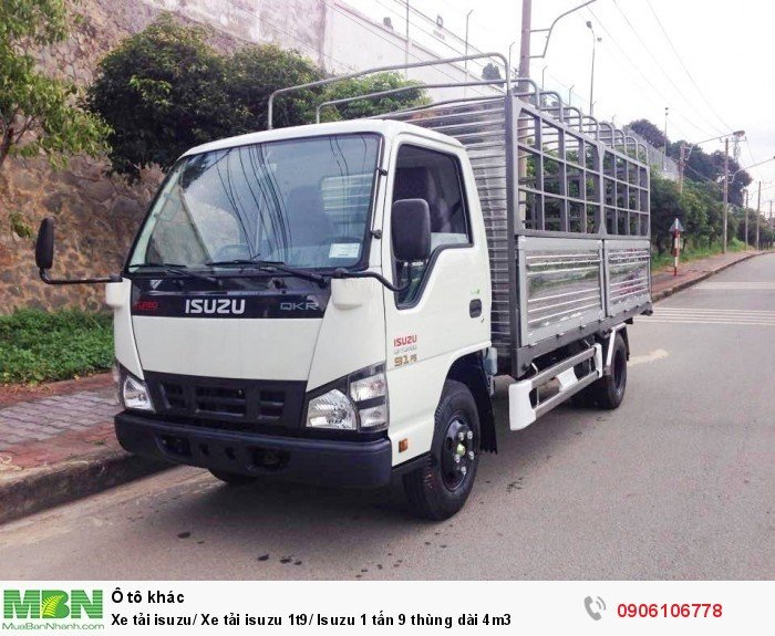 Xe tải isuzu/ Xe tải isuzu 1t9/ Isuzu 1 tấn 9 thùng dài 4m3