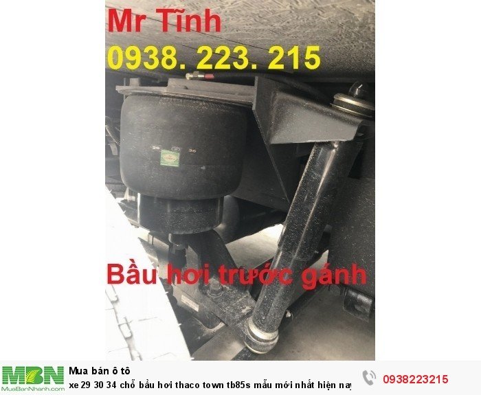 Xe 29 30 34 chỗ bầu hơi Thaco town tb85s mẫu mới nhất hiện nay