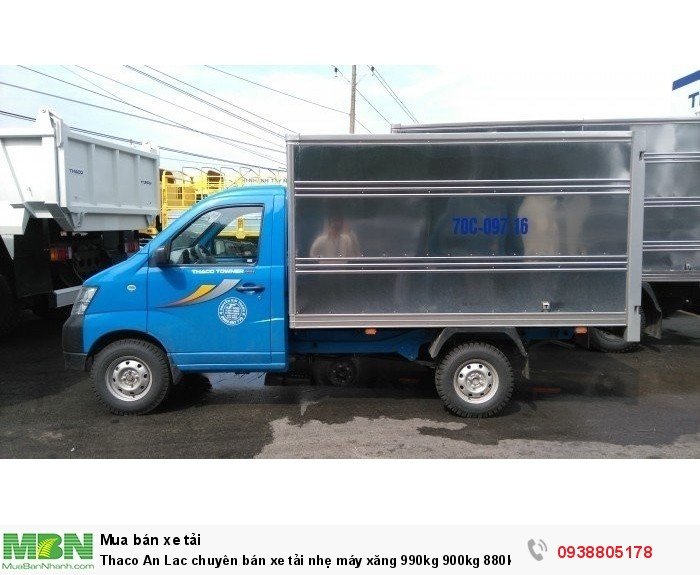 Thaco An Lac chuyên bán xe tải nhẹ máy xăng 990kg 900kg 880kg, mua xe trả góp chỉ với 80Tr