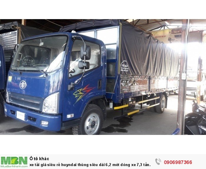 Xe tải giá siêu rẻ huyndai thùng siêu dài 6,2 mét dòng xe 7,3 tấn đời 2017