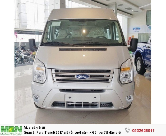 Quận 9: Ford Transit 2017 giá tốt cuối năm + Gói ưu đãi đặc biệt cuối năm