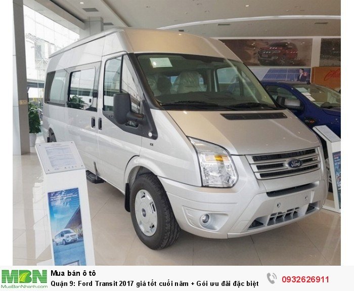 Quận 9: Ford Transit 2017 giá tốt cuối năm + Gói ưu đãi đặc biệt cuối năm