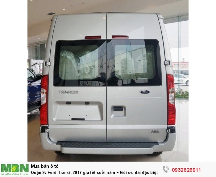 Quận 9: Ford Transit 2017 giá tốt cuối năm + Gói ưu đãi đặc biệt cuối năm