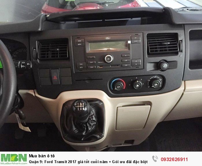 Quận 9: Ford Transit 2017 giá tốt cuối năm + Gói ưu đãi đặc biệt cuối năm