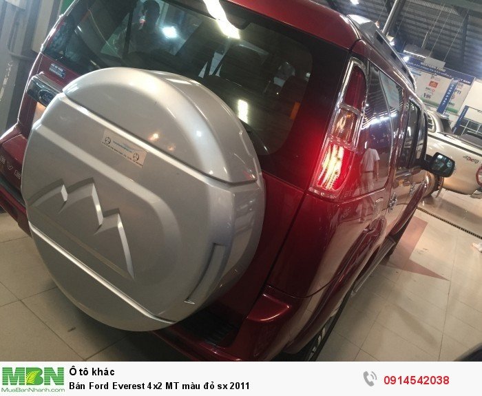 Bán Ford Everest 4x2 MT màu đỏ sx 2011