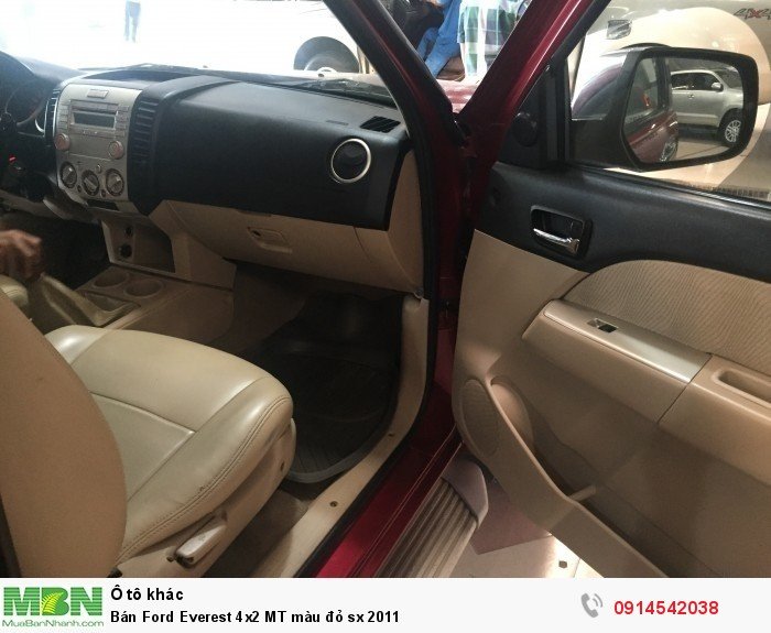 Bán Ford Everest 4x2 MT màu đỏ sx 2011