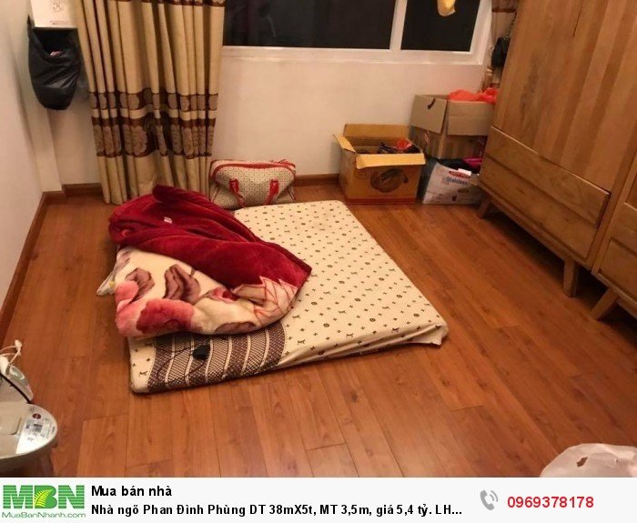 Nhà ngõ Phan Đình Phùng DT 38mX5t, MT 3,5m