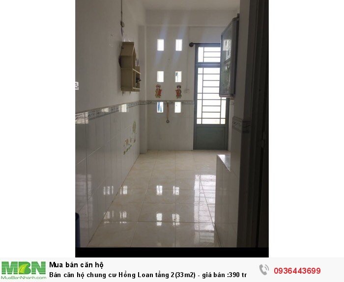 Bán căn hộ chung cư Hồng Loan tầng 2(33m2)