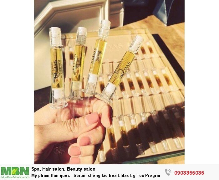Mỹ phẩm Hàn quốc - Serum chống lão hóa Eldas Eg Tox Program hay Tế bào gốc ELDAS