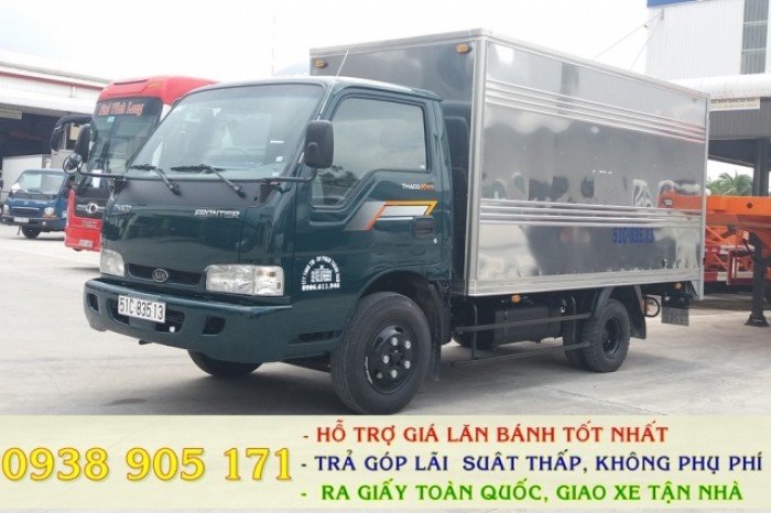 Giá xe tải Thaco K165 2,4 tấn, giá xe tải kia 2 tấn 4