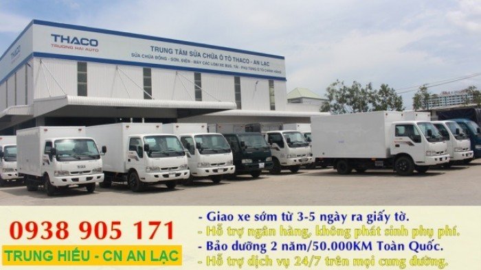 Giá xe tải Thaco K165 2,4 tấn, giá xe tải kia 2 tấn 4
