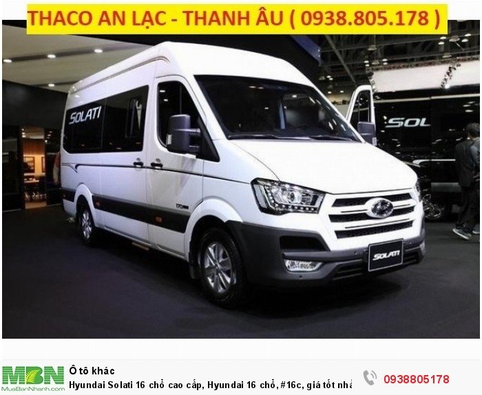 Hyundai Solati 16 chổ cao cấp, Hyundai 16 chổ, #16c, giá tốt nhất Thành Phố Hồ Chí Minh