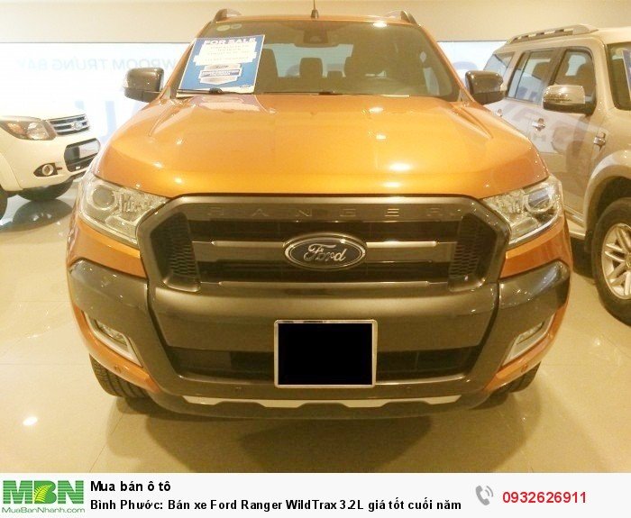 Bình Phước: Bán xe Ford Ranger WildTrax 3.2L giá tốt cuối năm + Bộ phụ kiện